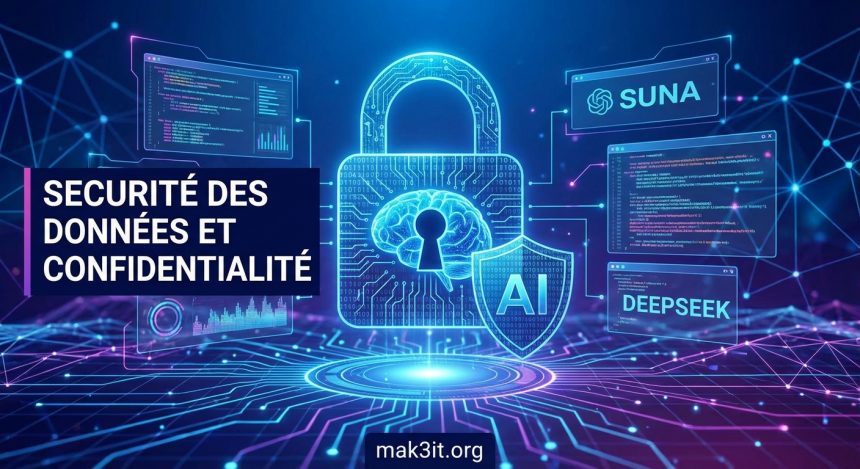 Sécurité des données : garanties Suna et DeepSeek
