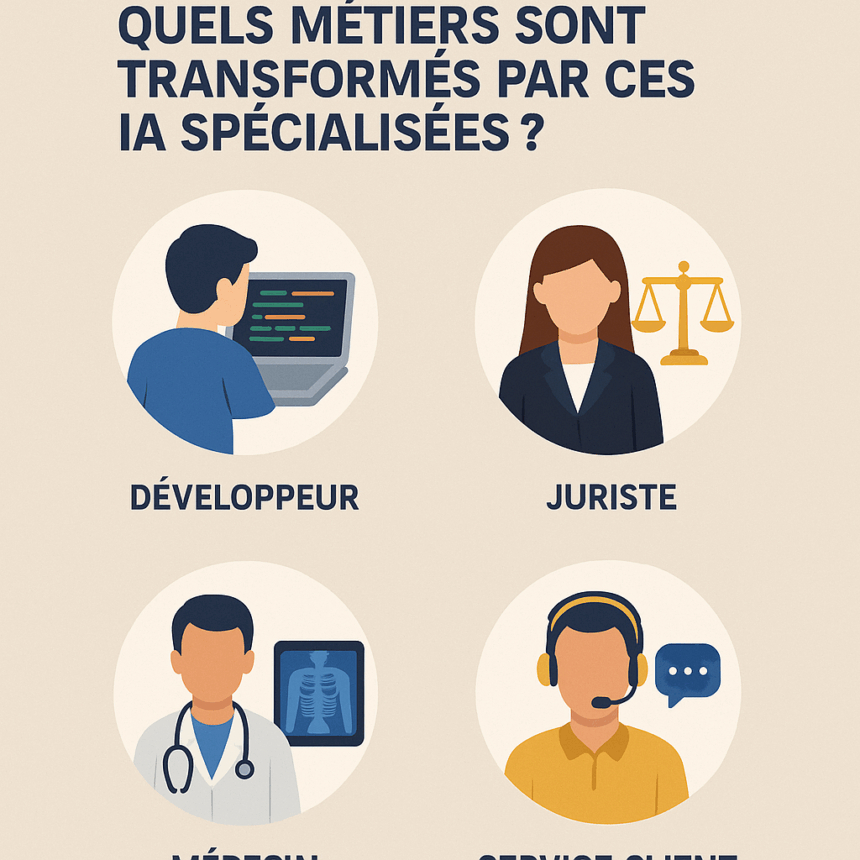 Impact sur l’emploi : quels métiers sont transformés par ces IA spécialisées ?