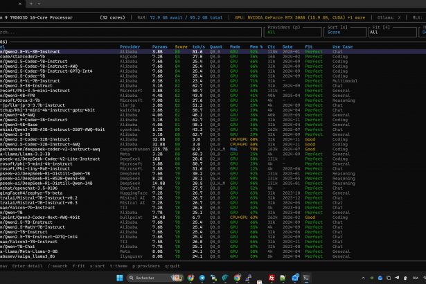 206 modèles. 30 fournisseurs. Une seule commande pour trouver ce qui fonctionne sur votre matériel.