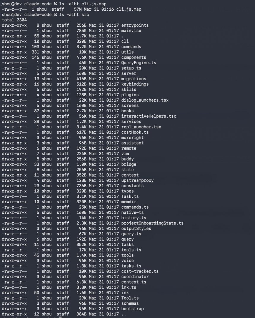 rétro-ingénierie du code source divulgué de Claude Code